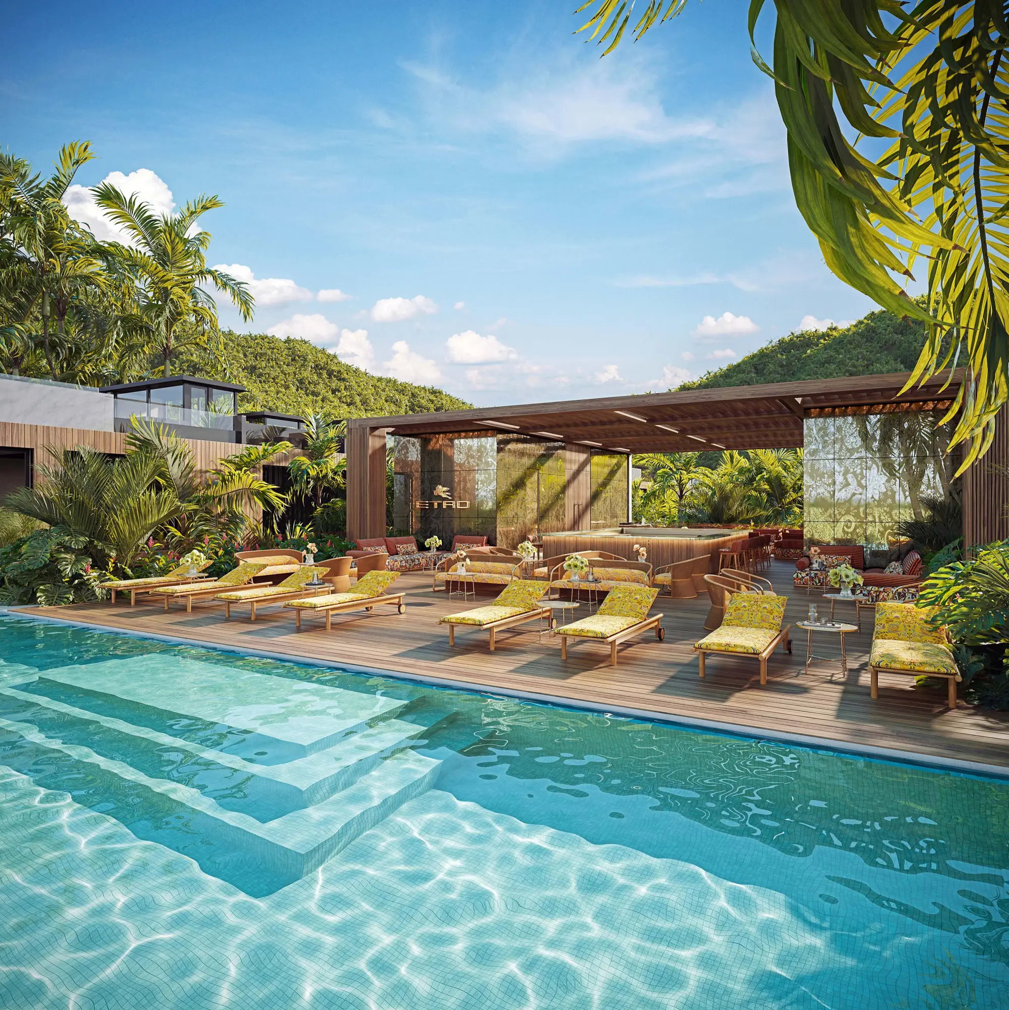 ETRO Residences Phuket — taras przy basenie
